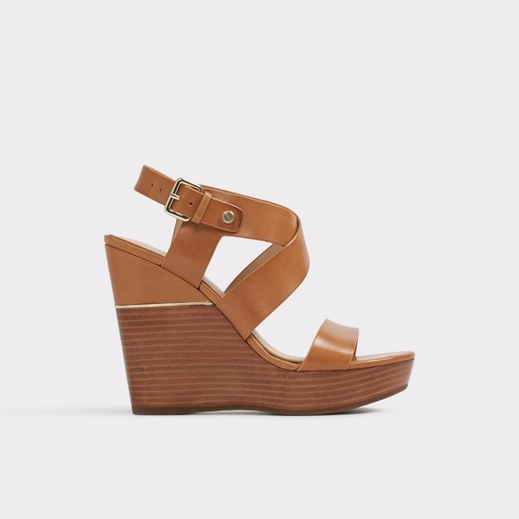 Aldo Shoes - Aldo▪︎Tan Faustina Wedges